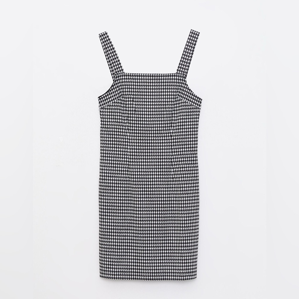 LCW Casual Square Neck Patterned Strappy Women's Bib and Brace